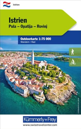 Kümmerly+Frey Outdoorkarte Istrien 1:75.000: Mit Pula, Opatija und Roviaj. Touren für Wanderer, Biker und mehr! Wetterfest und leicht lesbar (Kümmerly+Frey Outdoorkarte International)