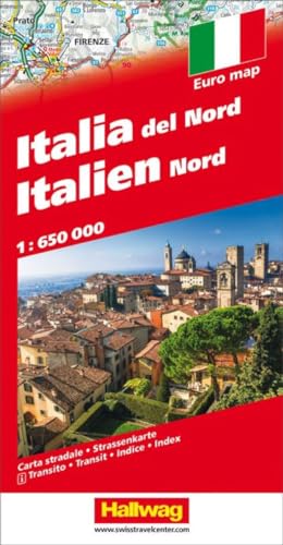 Italien Nord Strassenkarte 1:650 000: Mit Transitplänen und Index: mit Transitplänen und Index. e-Distoguide. (Hallwag Strassenkarten) von Hallwag Karten Verlag