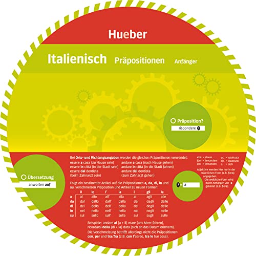 Italienisch – Präpositionen: Wheel – Italienisch – Präpositionen