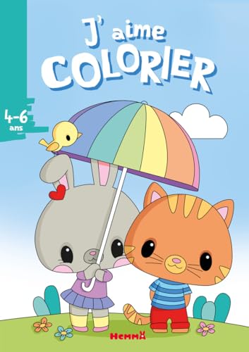J'aime colorier (4-6 ans) (Lapine et chat) von HEMMA