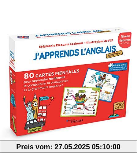 J'apprends l'anglais autrement : Niveau débutant. 80 cartes mentales pour apprendre facilement le vocabulaire
