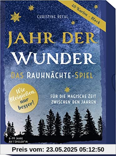 Jahr der Wunder: Das Rauhnächte-Spiel | 40 Orakelkarten mit überlieferten und neuen Rauhnächte-Ritualen und deren Bedeutung. Zum Ermitteln eines Jahreshoroskops geeignet Jahr der Wunder: Das Rauhnächte-Spiel | 40 Orakelkarten mit überlieferten und neuen Rauhnächte-Ritualen und deren Bedeutung. Zum Ermitteln eines Jahreshoroskops geeignet