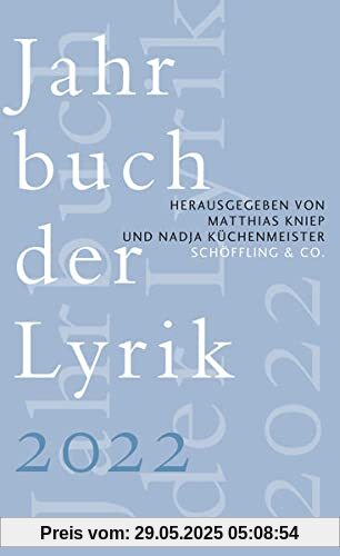Jahrbuch der Lyrik 2022 Jahrbuch der Lyrik 2022