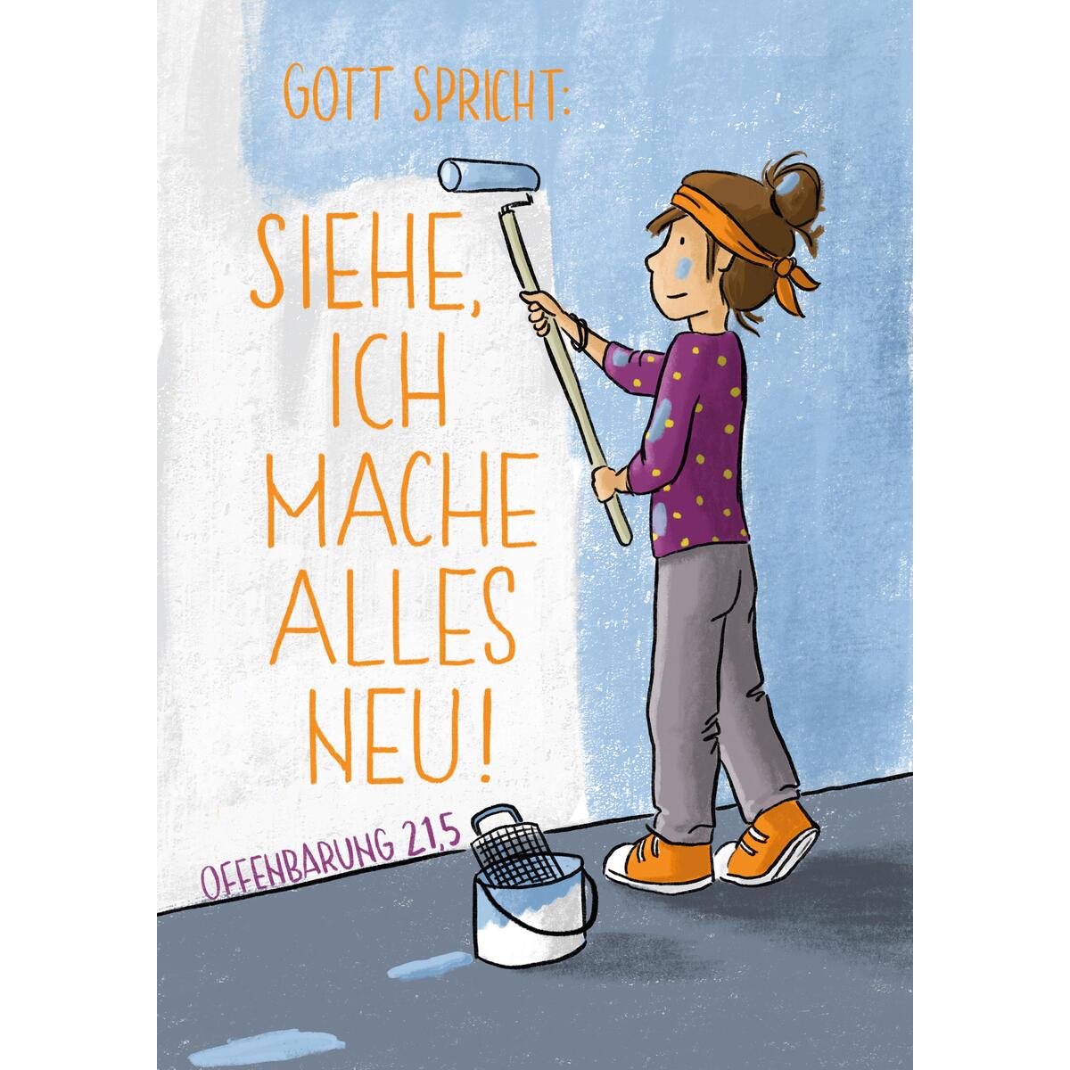 Jahreslosung 2026 - Stundenentwurf und Postkarten (10 Ex.) für (Jungschar)Kinder von Born Verlag