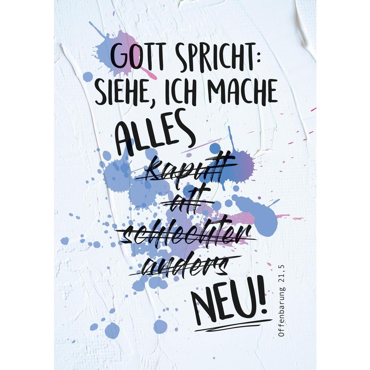 Jahreslosung 2026 - Stundenentwurf und Postkarten (10 Ex.) für Teens und junge E von Born Verlag