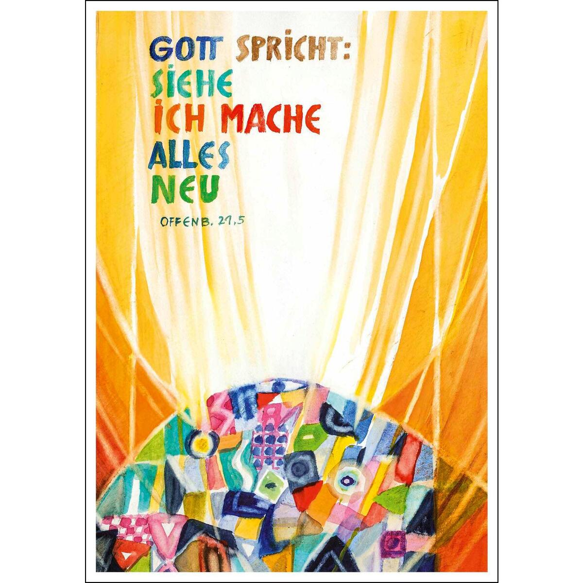 Jahreslosung Andreas Felger 2026, Postkarte (10er-Set) von bene!