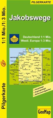 Jakobswege Deutschland und westliches Europa von GeoMap