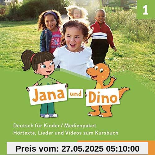 Jana und Dino 1: 2 Audio-CDs und 1 DVD zum Kursbuch.Deutsch für Kinder / Medienpaket Jana und Dino 1: 2 Audio-CDs und 1 DVD zum Kursbuch.Deutsch für Kinder / Medienpaket