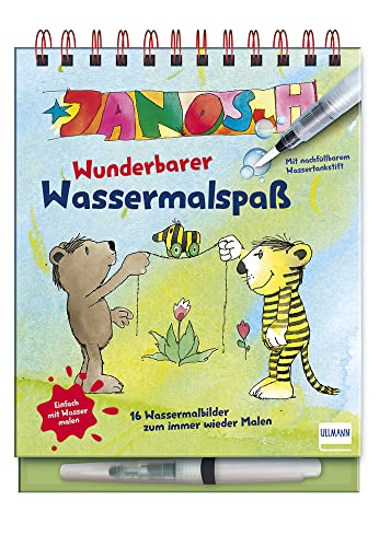 Janosch - Wunderbarer Wassermalspaß: Einfach mit Wasser malen - Janosch-Malbuch mit 16 Bildern, die sich beim Kontakt mit Wasser bunt färben, mit nachfüllbarem Wassermalstift, ab 3 Jahren Janosch - Wunderbarer Wassermalspaß: Einfach mit Wasser malen - Janosch-Malbuch mit 16 Bildern, die sich beim Kontakt mit Wasser bunt färben, mit nachfüllbarem Wassermalstift, ab 3 Jahren