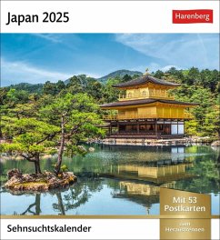 Japan Sehnsuchtskalender 2025 - Wochenkalender mit 53 Postkarten von Harenberg