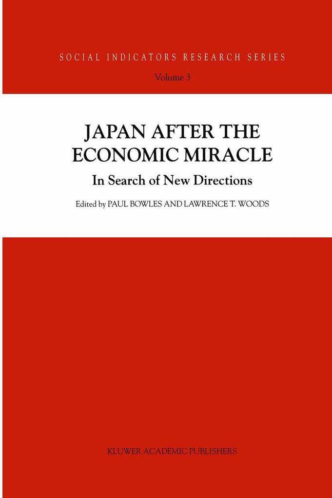 Japan after the Economic Miracle von Springer Netherlands