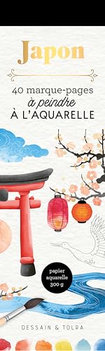 Japon - 40 marque-pages à peindre à l'aquarelle von DESSAIN TOLRA