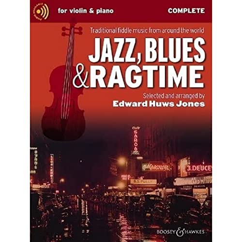 Jazz, Blues & Ragtime: Traditional fiddle music from around the world. Violine (2 Violinen) und Klavier, Gitarre ad libitum. (Fiddler Collection)