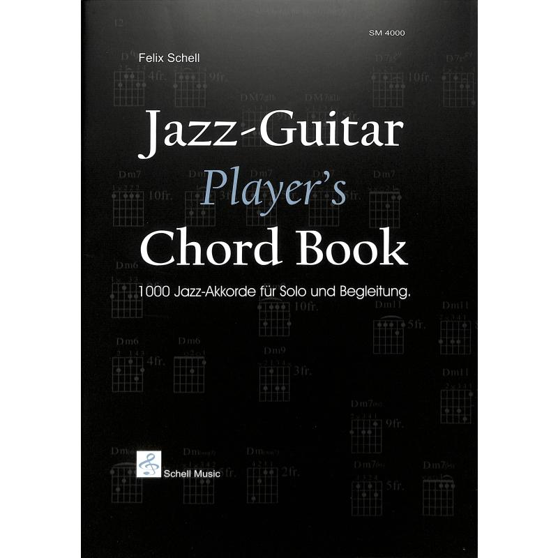 Jazz guitar player's chord book