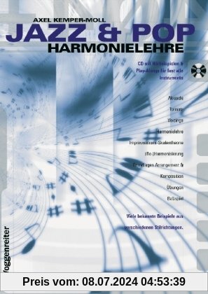 Jazz und Pop Harmonielehre. Inkl. CD: Viele bekannte Beispiele aus verschiedenen Stilrichtungen