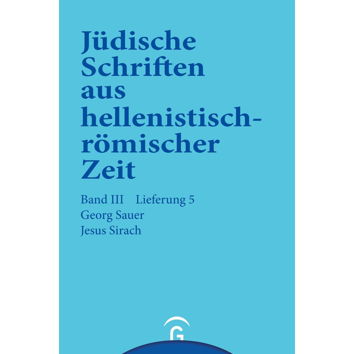 Jesus Sirach (Ben Sira) von Guetersloher Verlagshaus