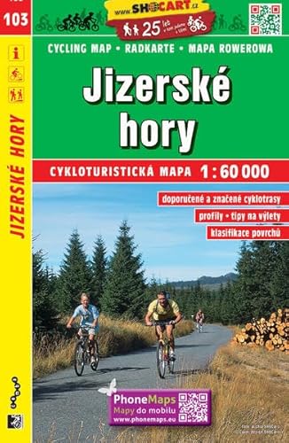 Jizerské hory / Isergebirge (Radkarte 1:60.000) (SHOCart Radkarte 1:60.000 Tschechien, Band 103) von SHOCart