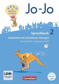 Jo-Jo Sprachbuch - Allgemeine Ausgabe - Neubearbeitung 2016. 2. Schuljahr - Arbeitsheft in Vereinfachter Ausgangsschrift mit CD-ROM von Cornelsen Verlag