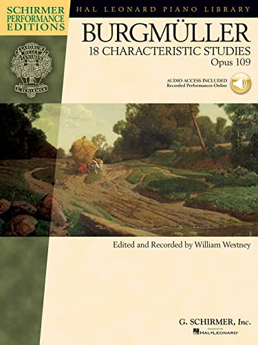 Johann Friedrich Burgmuller: 18 Characteristic Studies Op.109 - Schirmer Performance Editions: Songbook, CD für Klavier (Hal Leonard Piano Library): With companion-CD von G. Schirmer