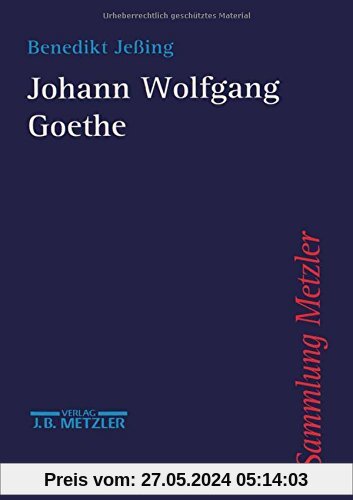 Johann Wolfgang Goethe (Sammlung Metzler)