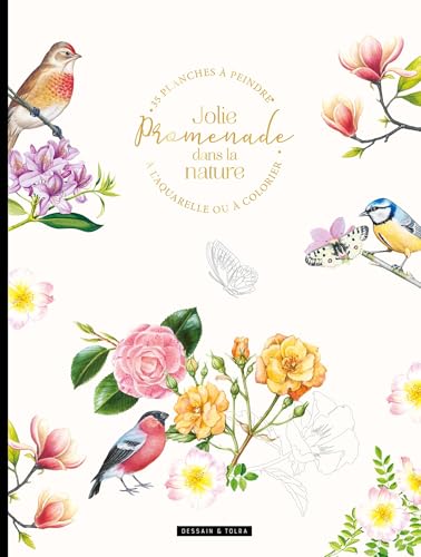 Jolie promenade dans la nature: 45 planches à peindre à l aquarelle ou à colorier von DESSAIN TOLRA