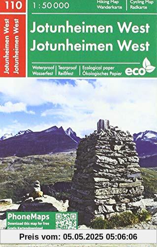 Jotunheimen West (PhoneMaps Wander - Radkarte Norwegen)