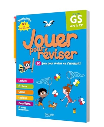 Jouer pour réviser - De la GS au CP 5/6 ans - Cahier de vacances 2024 von HACHETTE EDUC