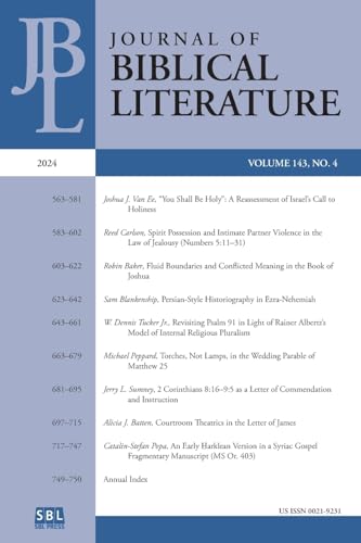 Journal of Biblical Literature 143.4 (2024) von SBL Press