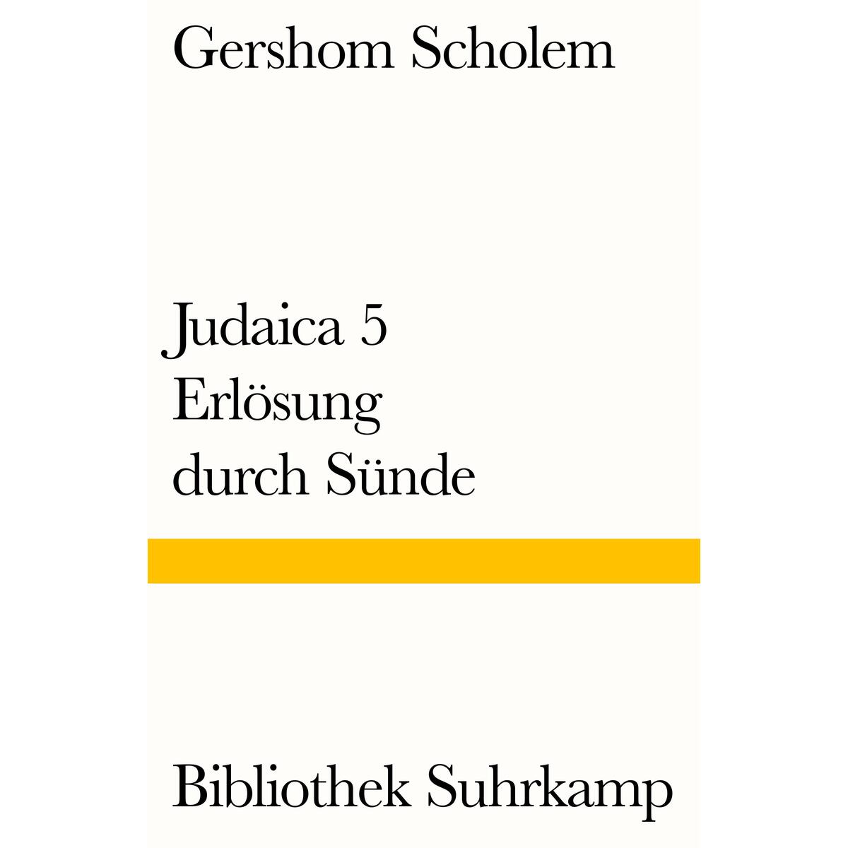 Judaica V von Suhrkamp Verlag