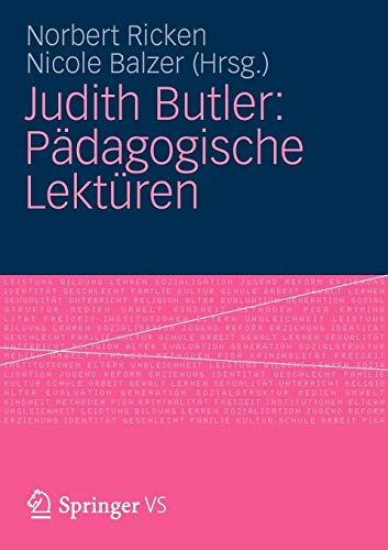Judith Butler: Pädagogische Lektüren (German Edition)
