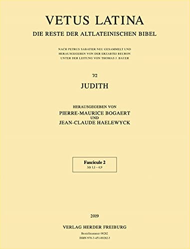 Judith: Fascicule 2: Jdt 1,1 - 4,9 (Vetus Latina, Band 7)