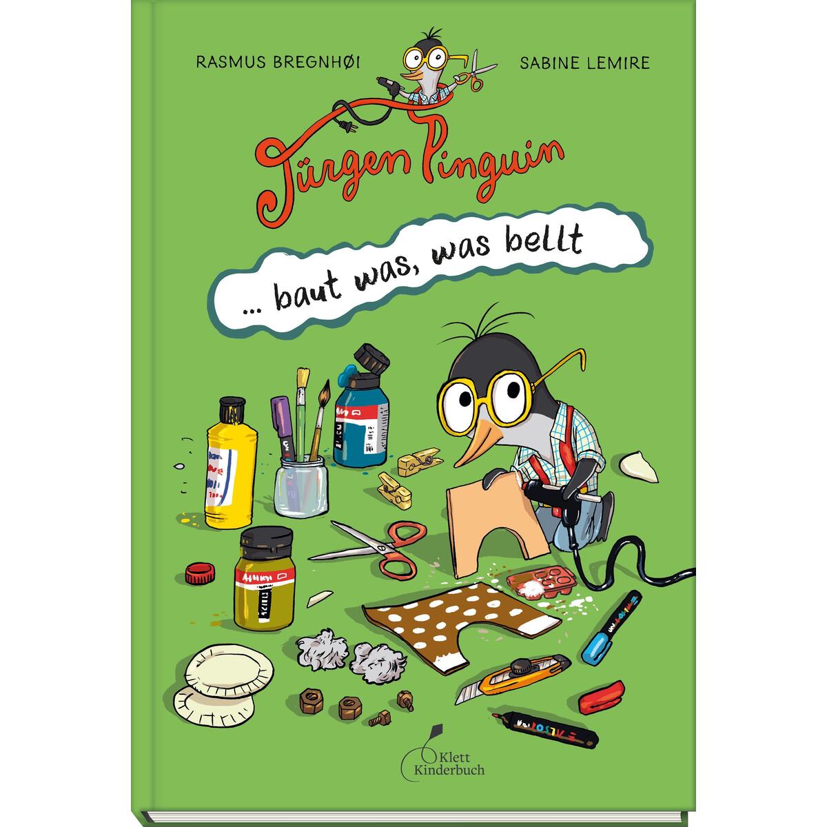 Jürgen Pinguin baut was, was bellt von Klett Kinderbuch