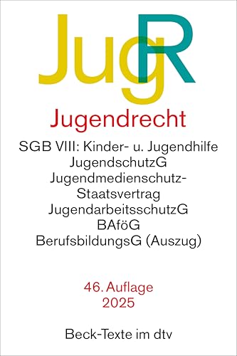 Jugendrecht: SGB VIII: Kinder- u. Jugendhilfe, JugendschutzG, Jugendmedienschutz-Staatsvertrag, JugendarbeitsschutzG, BAföG, BerufsbildungsG (Auszug) (Beck-Texte im dtv) von beck im dtv