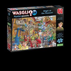 Jumbo 1110100014 - Wasgij Mystery 24, Blight at the Museum, Puzzle, 1000 Teile von Jumbo Spiele