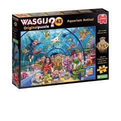 Jumbo 1110100020 - Wasgij Original 43, Aquarium Antics! Sea Life!, Comic-Puzzle, 1000 Teile von Jumbo Spiele