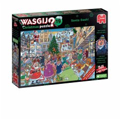 Jumbo 1110100021 - Wasgij Christmas 19, Santa Dash, Comic-Puzzle, 1000 Teile (+1 free Puzzle) von Jumbo Spiele