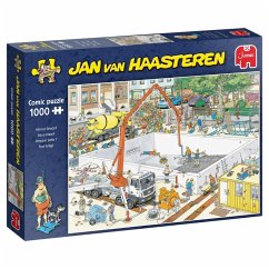 Jumbo 20037 - Jan van Haasteren, Fast Fertig?, Comic-Puzzle, 1000 Teile von Jumbo Spiele