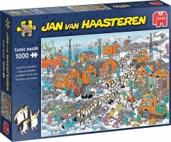 Jumbo 20038 - Jan van Haasteren, Expedition zum Südpol, Comic-Puzzle, 1000 Teile von Jumbo Spiele