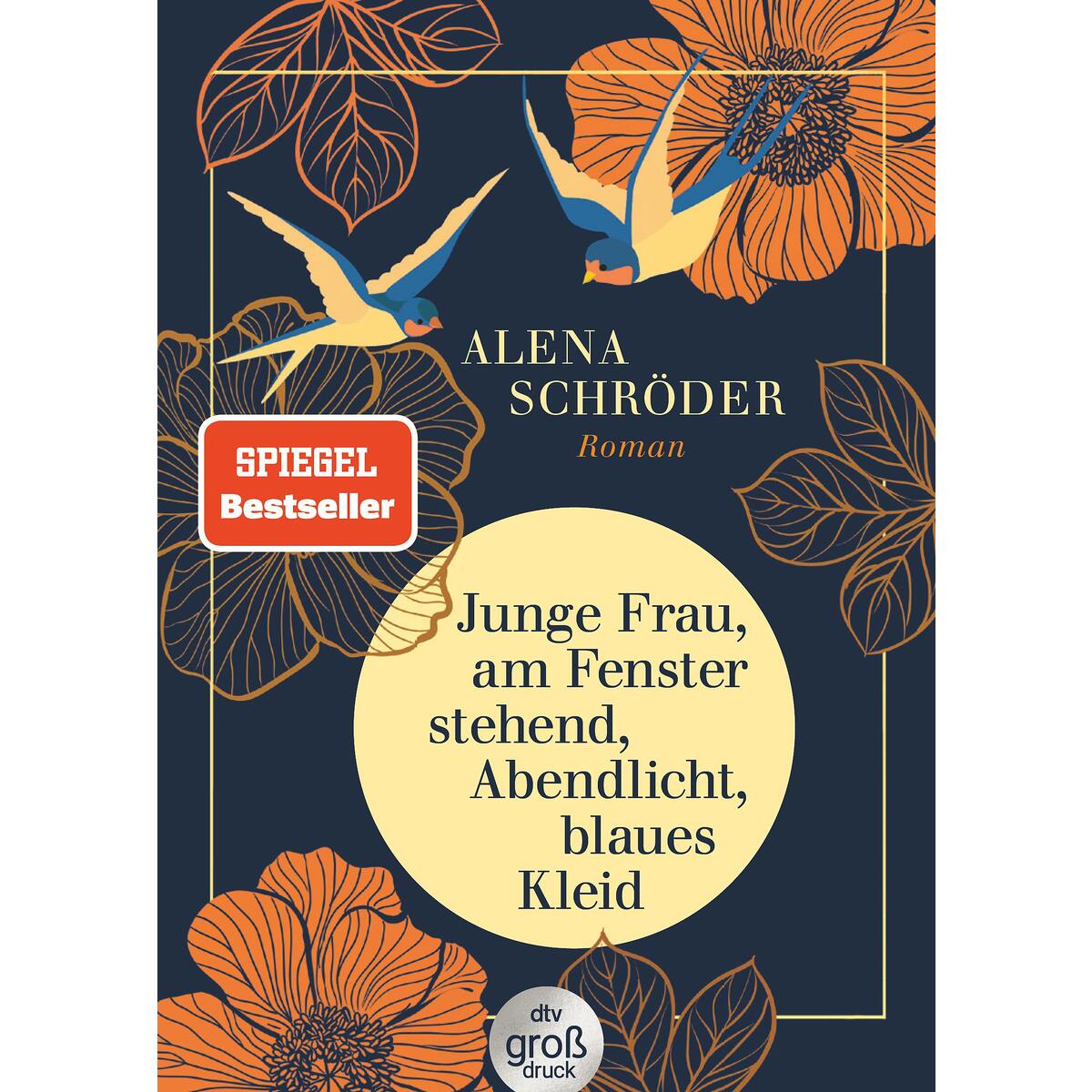 Junge Frau, am Fenster stehend, Abendlicht, blaues Kleid Junge Frau, am Fenster stehend, Abendlicht, blaues Kleid von dtv Verlagsgesellschaft