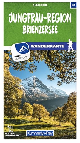 Kümmerly+Frey Wanderkarte 31 Jungfrau-Region 1:40.000: Mit dem Brienzersee. Wetterfest, matt laminiert und mit free Download (Kümmerly+Frey Wanderkarte 1:60.000, Band 31)