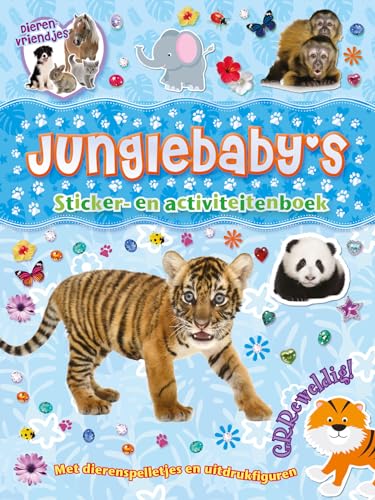 Junglebaby's: sticker- en activiteitenboek von Rebo Productions