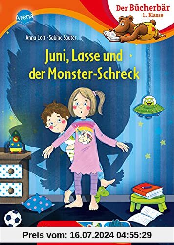 Juni, Lasse und der Monsterschreck: Der Bücherbär: 1. Klasse. Mit Bildergeschichten