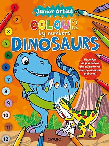 Junior Artist Colour By Numbers: Dinosaurs von Award Publications Ltd