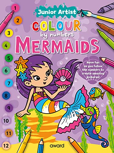 Junior Artist Colour By Numbers: Mermaids von Award Publications Ltd