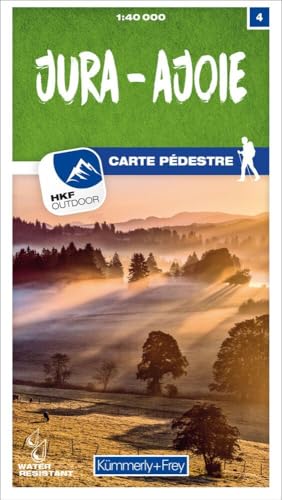 Kümmerly+Frey Wanderkarte 4 Jura, Ajoie 1:40.000: Wetterfest, matt laminiert und mit free Download von Kümmerly und Frey