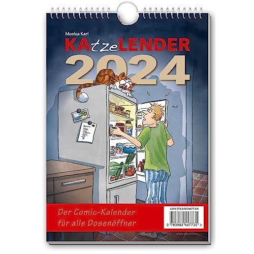 KAtzeLENDER 2024: Der Comic-Kalender für alle Dosenöffner von Grafische Anstalten Hassa & Karl