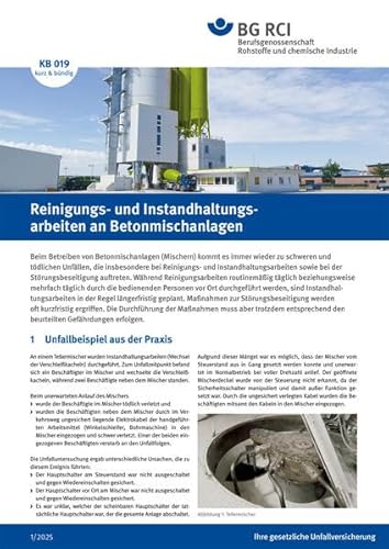 KB 019 Reinigungs- und Instandhaltungsarbeiten an Betonmischanlagen (kurz & bündig) von Jedermann-Verlag GmbH