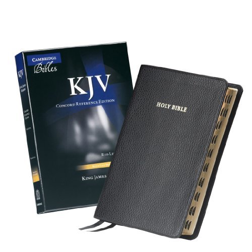 KJV Concord Reference Bible, Black Calfsplit Leather, Red Letter Text, Thumb Index KJ564:XRI KJV Concord Reference Bible, Black Calfsplit Leather, Red Letter Text, Thumb Index KJ564:XRI