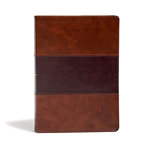 KJV Super Giant Print Reference Bible, Charcoal Leathertouch: King James Version, Saddle Brown Leathertouch, Super Giant Print