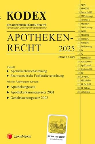 KODEX Apothekenrecht 2025 - inkl. App KODEX Apothekenrecht 2025 - inkl. App von LexisNexis ARD ORAC